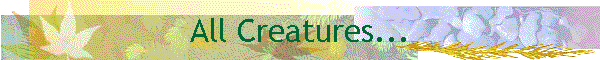 All Creatures...